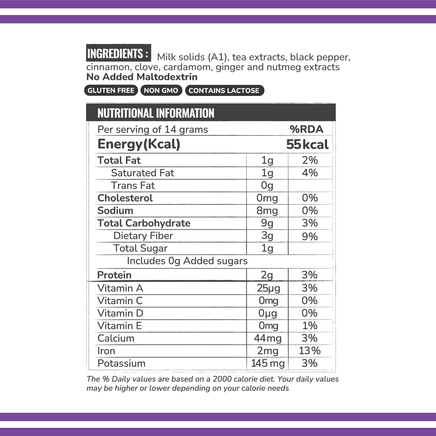 Instant Tea Premix Assorted (Pack of 10 sachets) - Unsweetened