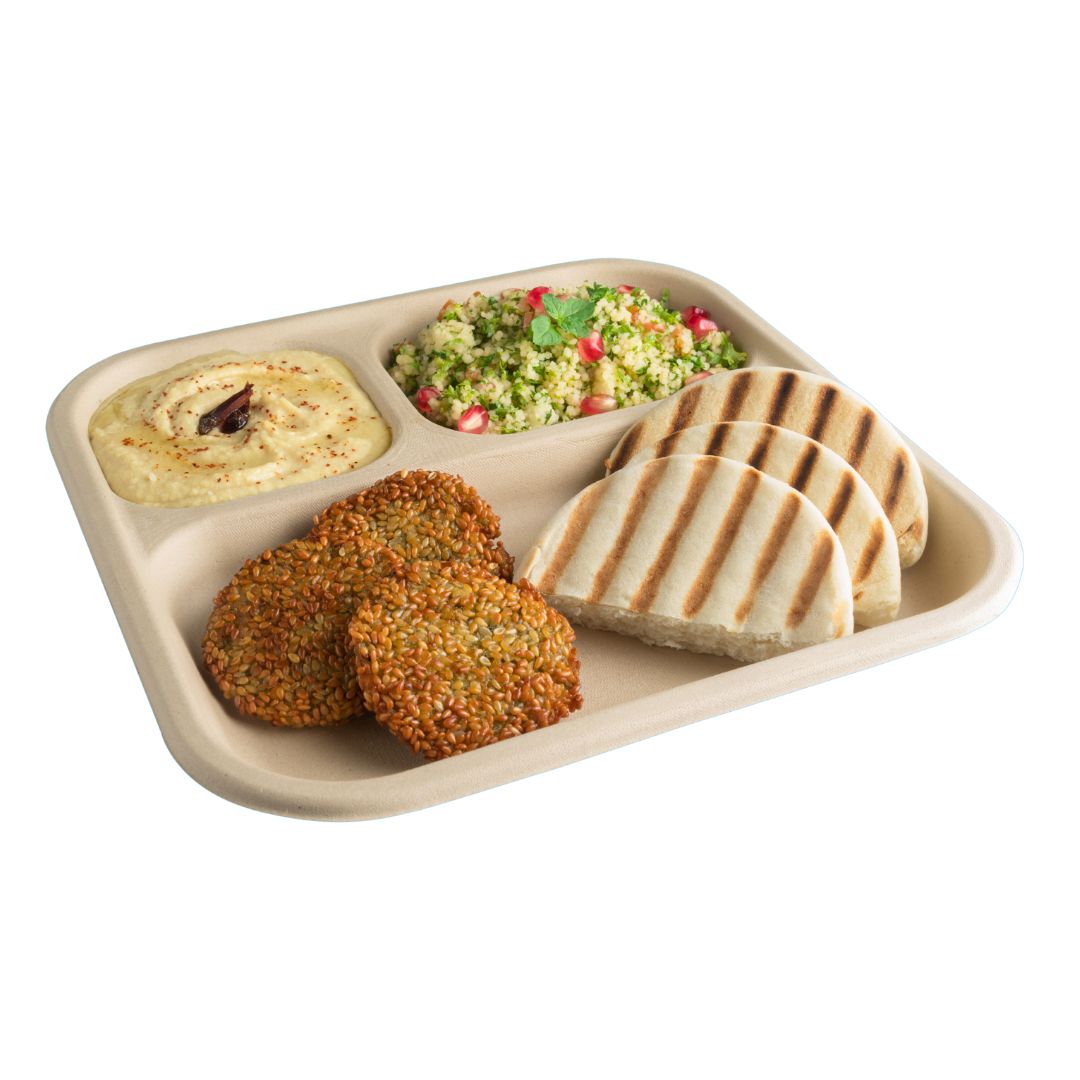 3 Compartment Meal Trays