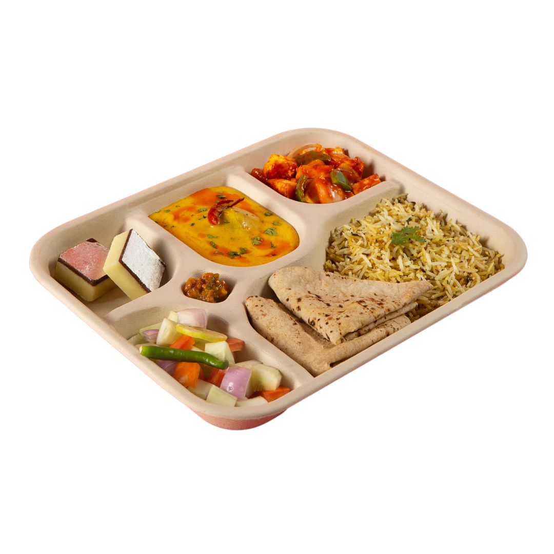 5 Compartment Meal Trays